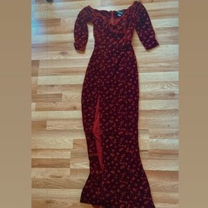 Vintage Velvet Maxi Dress